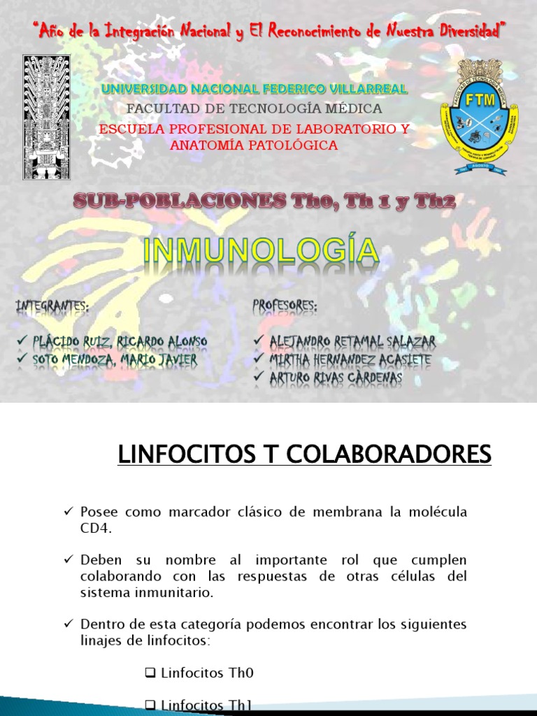 Th0 Th1 Th2 | PDF | Citocina | Célula T