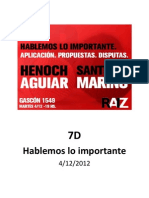 7D: Hablemos Lo Importante