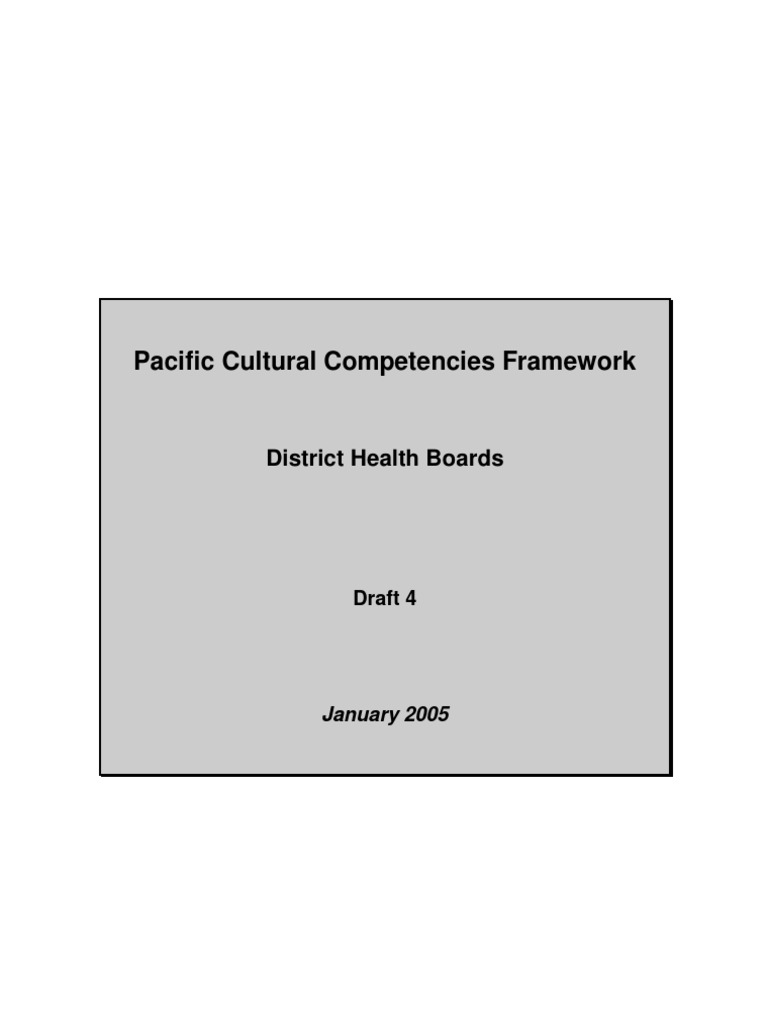 Pacific Cultural Competencies Framework | PDF | Competence (Human ...