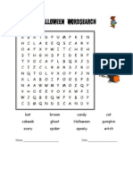 Halloween Word Search Easy 2
