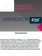 Intoduction To Communication