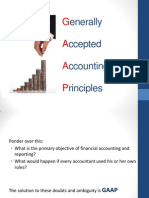 G A A P: Enerally Ccepted Ccounting Rinciples