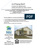 La Porte Habitat for Humanity Information Event - English