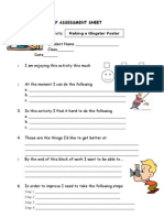 Self Assessment Sheet