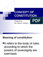 Concept of Constitution