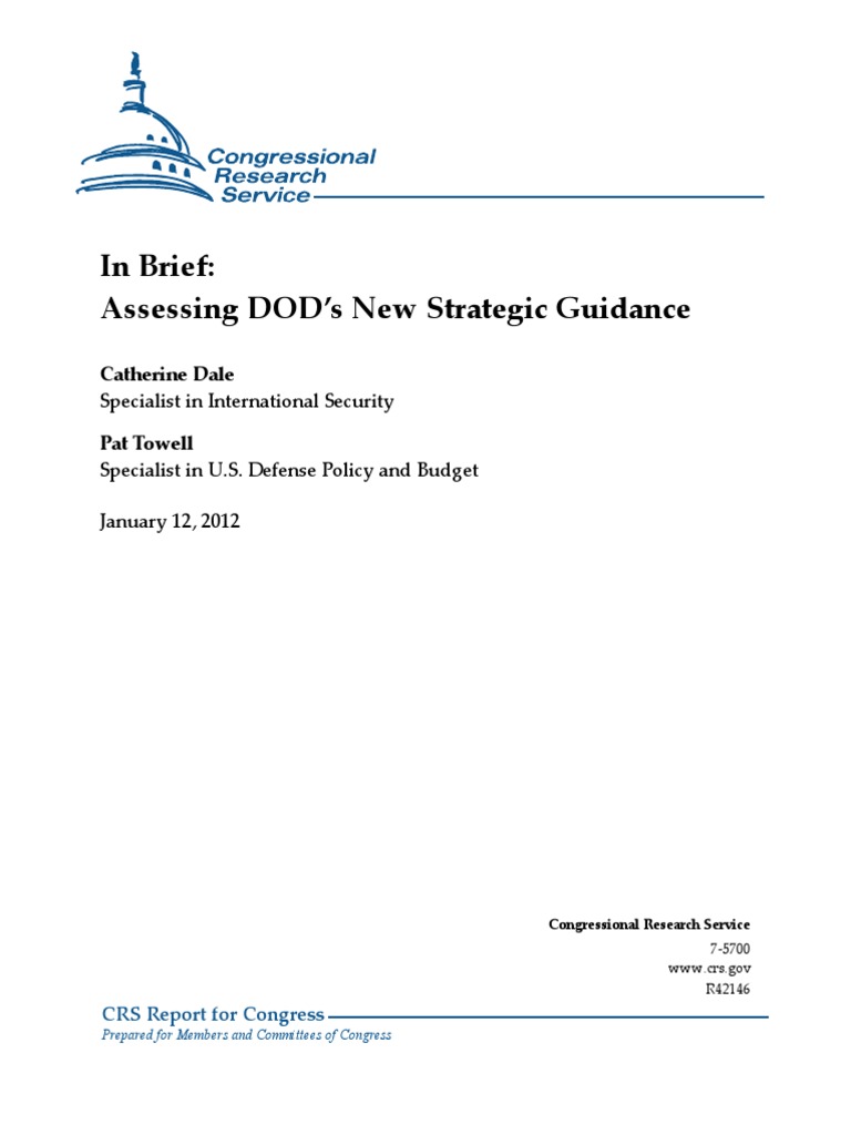 DOD Strategic Guidance Analysis 2012 | PDF | United States Department ...