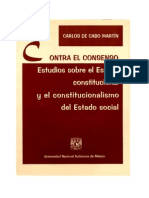 Carlos de Cabo Martín - Contra El Consenso, Estudios Sobre El Estado Constitucional Y El Constitu