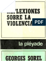 SOREL Reflexiones Sobre La Violencia