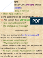 Wh-Questions: Some Questions Begin With A Call These