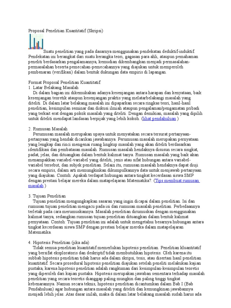 Proposal Penelitian Kuantitatif Format
