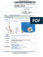 NDRRMC Update Sit Rep 05 Preparedness Measures for Typhoon Pablo