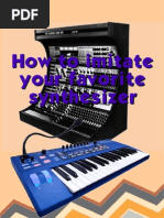 How To Imitate Your Favorite Synthesizer