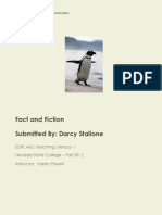 Fact and Fiction Submitted By: Darcy Stallone: P-5 Provide A Sample Lesson Plan