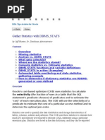 Gather Statistics With DBMS - STATS: by Jeff Hunter, Sr. Database Administrator