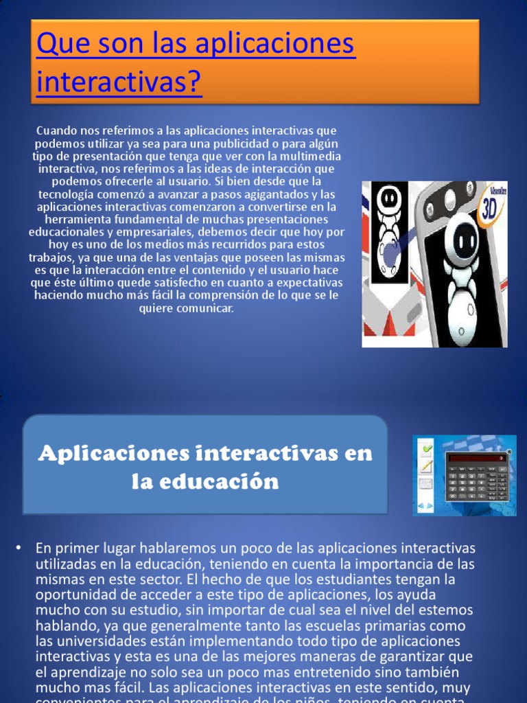 Aplicaciones Interactivas en Educación | PDF | Multimedia ...