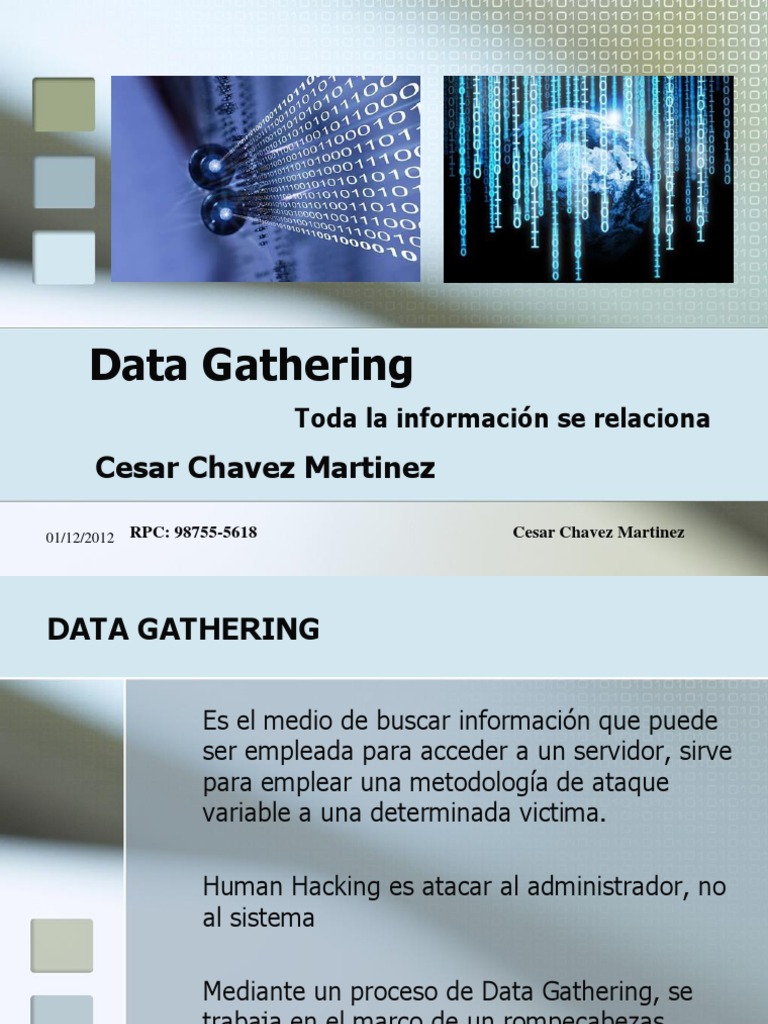 Análisis de Data Gathering en Seguridad | PDF | Sitios web | Información