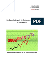 Finanzplanung 2008 DOSB