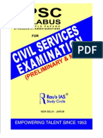 UPSC Civil Services Exam Syllabus by RAU IAS