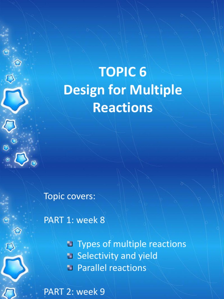 Design Strategies for Multiple Reactors | PDF | Chemical Reaction ...