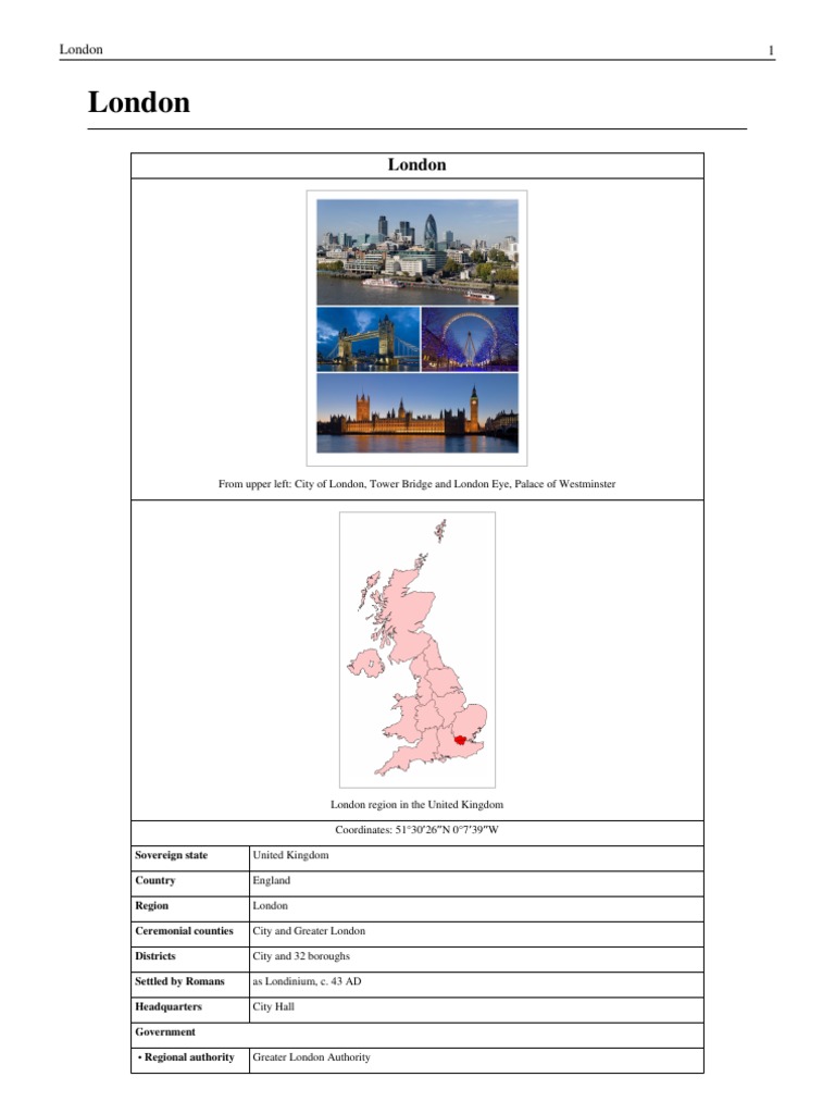 London | PDF | London | Airport