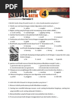 20 Soal Batik Tentang