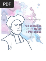 Três Diálogos entre Hylas e Philonous, de George Berkeley