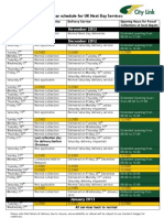 City Link 2012 Parcel Delivery Christmas Opening Hours