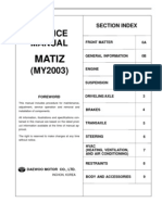 Daewoo Matiz 0 Contents