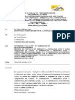 Informe de Calificación y Declaratoria Desierta Equipo Computacion