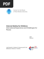 Internet Safety For Children: International Experience and Challenges For Russia
