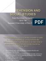 Comprehension and Social Studies