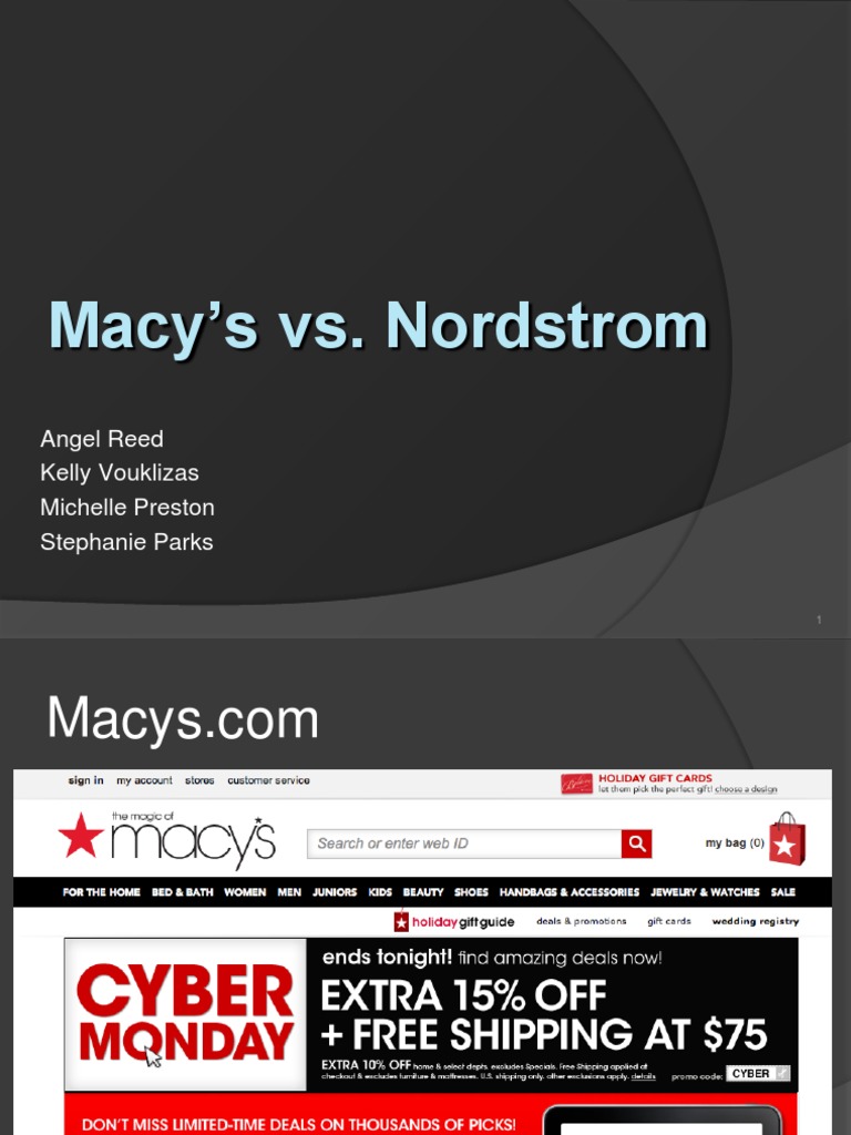 Macy's Vs Nordstrom PDF Macy's Nordstrom