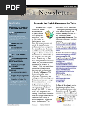 English Newsletter Winter 08-09 Issue