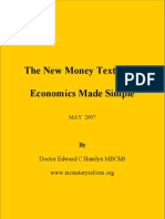 The New Money Text Book Economics Made Simple: Doctor Edward C Hamlyn MBCHB