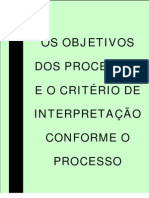 Cristovam Do Espirito Santo Filho - Os Objetivos Dos Processos e o Critério de Interpret