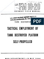 FM 18 20 Tactical Employment of Tank Destroyer Platoon Self Propelled 1944