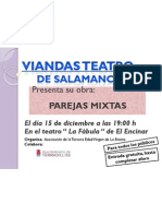 Viandas Teatro Salamanca Presenta "PAREJAS MIXTAS"