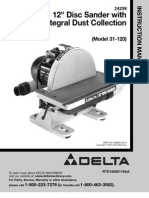 Delta Manual 12 Inch Disc Sander Model 31-120 (Not Scanned)