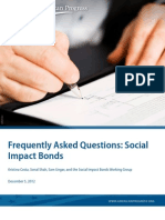 Frequently Asked Questions: Social Impact Bonds