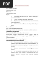 Plano de Aula Variação Linguística