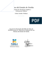 Ley para La Prevención Del Delito de Trata de Personas y para La Protección y Asistencia de Sus Víctimas Del Estado de Puebla.