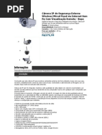 Câmera IP de Segurança Externa Wireless