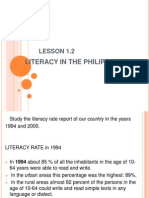 Literacy in The Phil