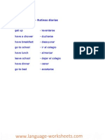 ingles rutinas diarias 3º