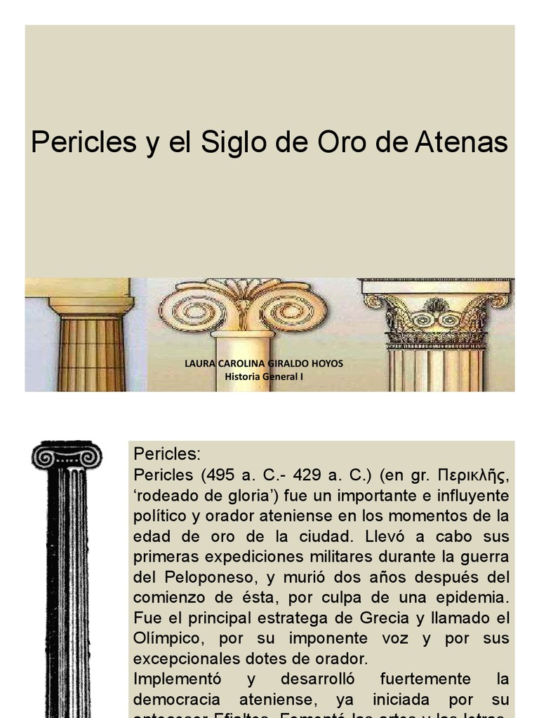 Pericles y la Democracia Ateniense | PDF | Atenas | Antigua Grecia