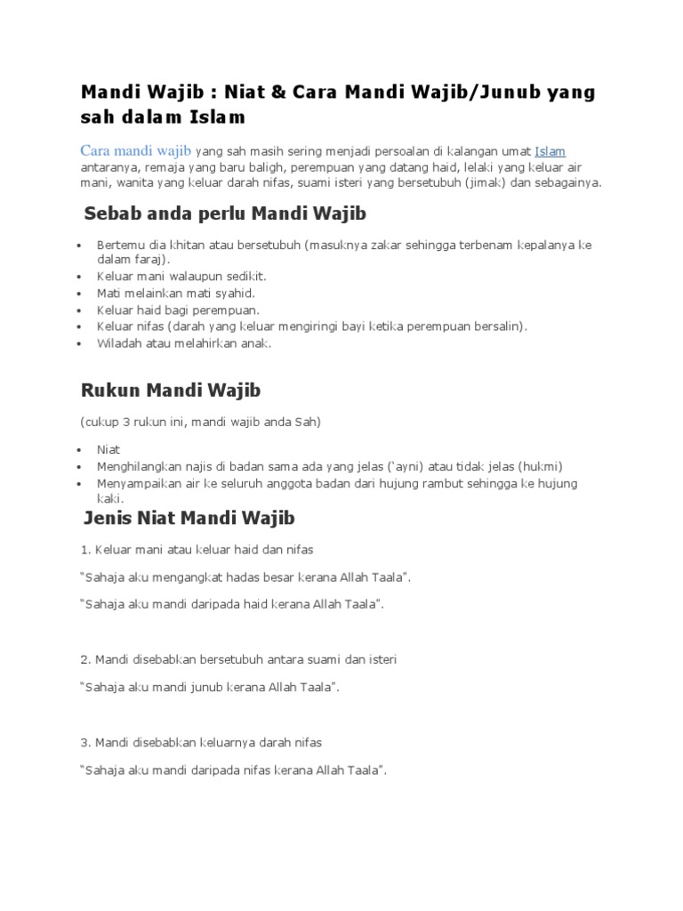 Mandi Wajib Pdf