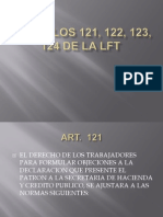 Artículos 121, 122, 123, 124