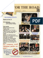 December 2012 One For The Road Newsletter