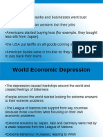 World Economic Depression and WWII