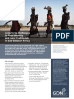 Long-Term Challenges To Food Security and Rural Livelihoods in Sub-Saharan Africa